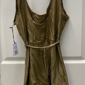 NEVER WORN Weworewhat Scoop Bodysuit (Green)